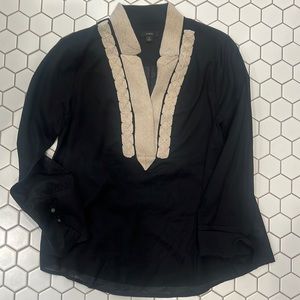 J. Crew lightweight embroidered top